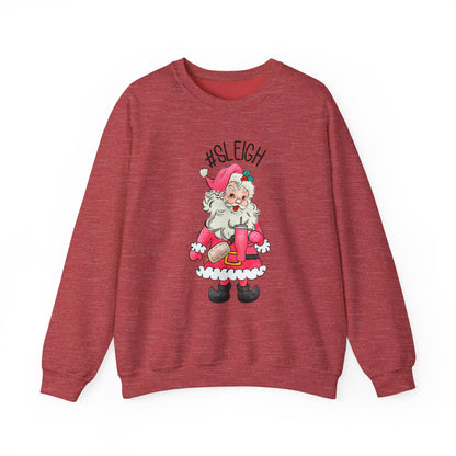 Sleigh santa, Retro Santa Sweater,Vintage Santa Christmas Sweatshirt - PopCultureByDesign36