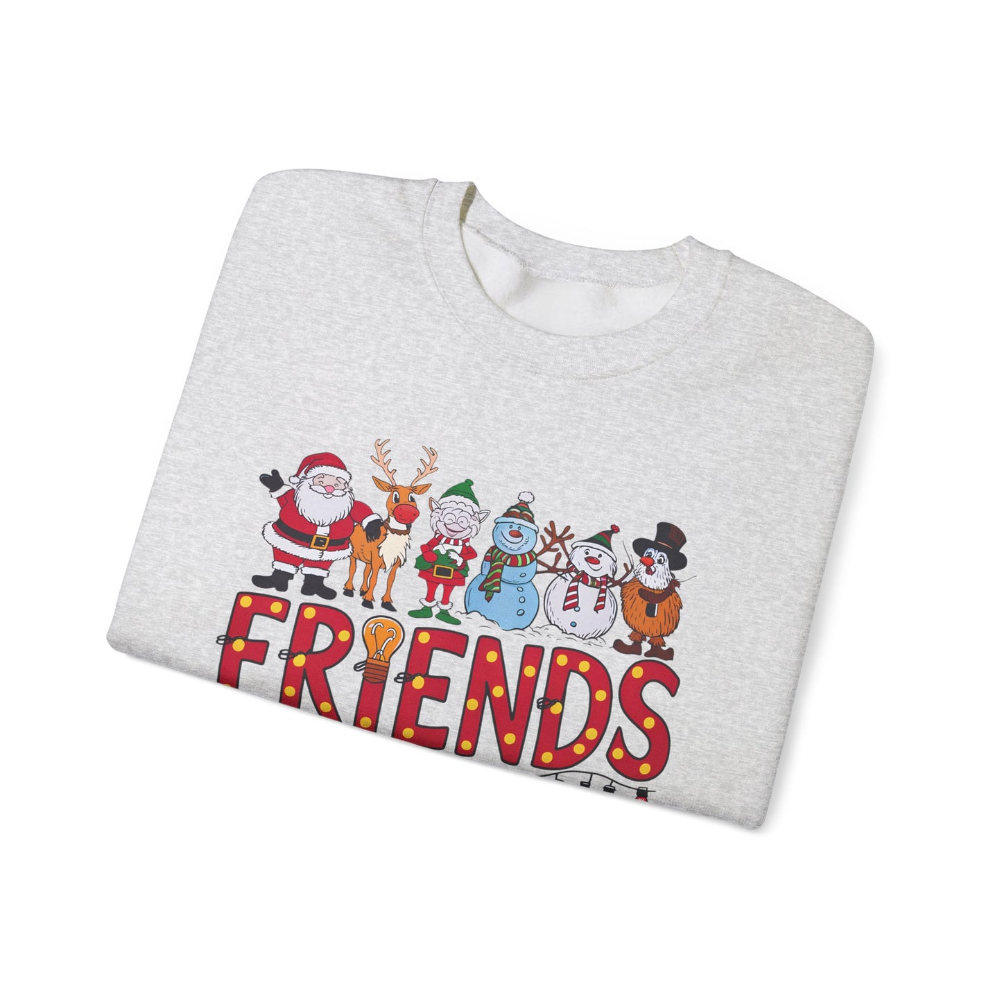 Christmas Santa and Friends Sweatshirt, Holiday Festive Crewneck - PopCultureByDesign36