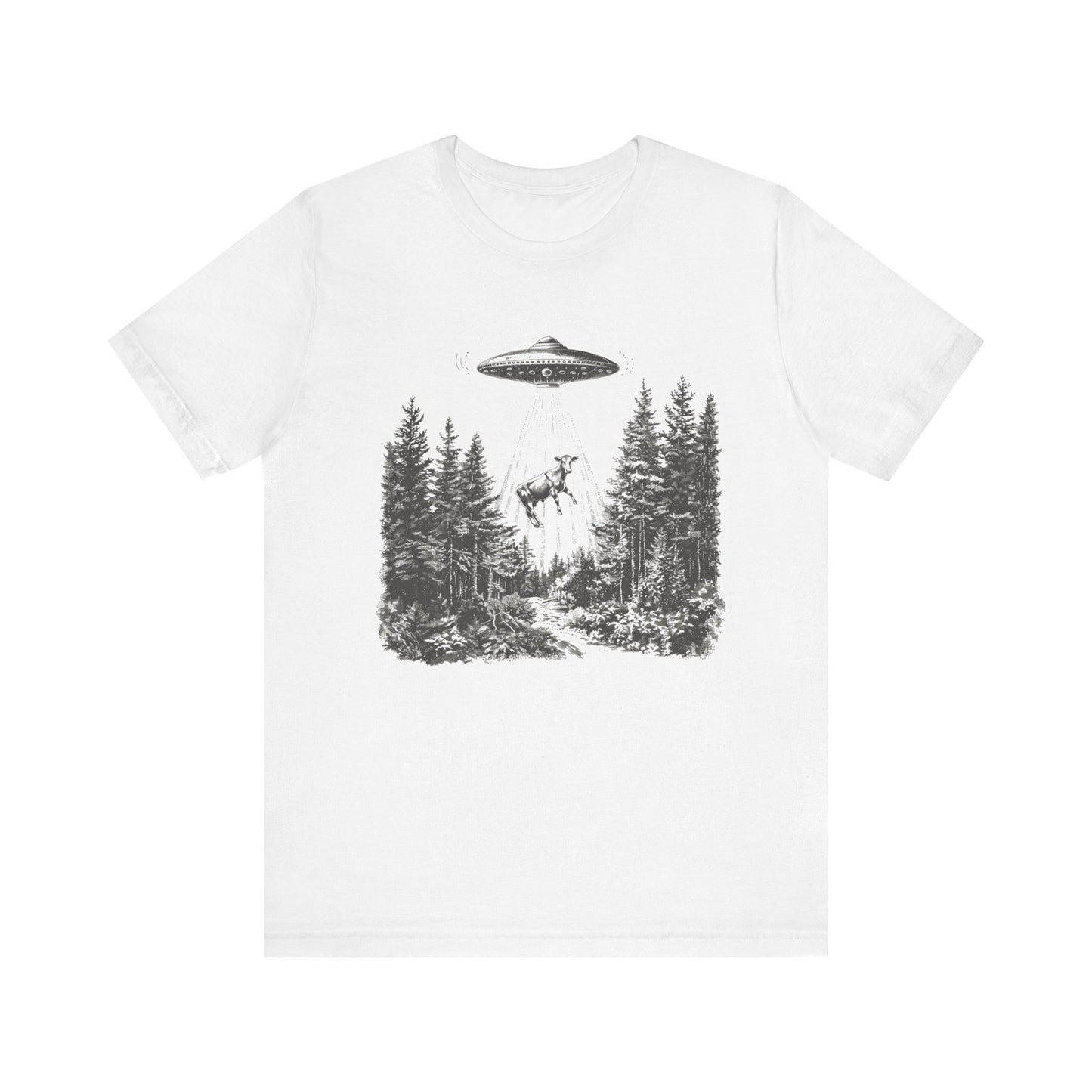 Ufo Cow Shirt, Retro T-Shirt, Vintage Cow Ufo TShirt, Ufo Graphic Tee - PopCultureByDesign36