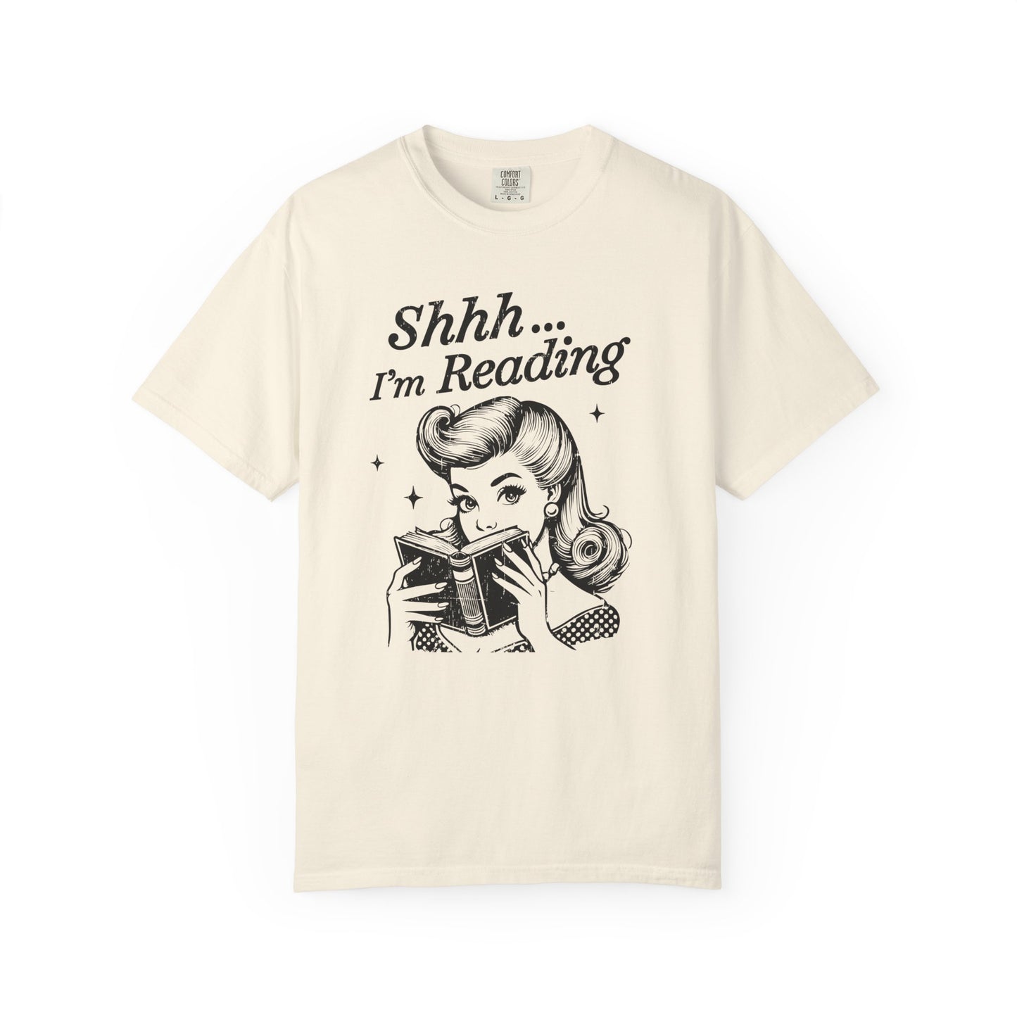 Shh I'm reading Comfort Colors® Unisex T-shirt, Book Lover Tee - PopCultureByDesign36