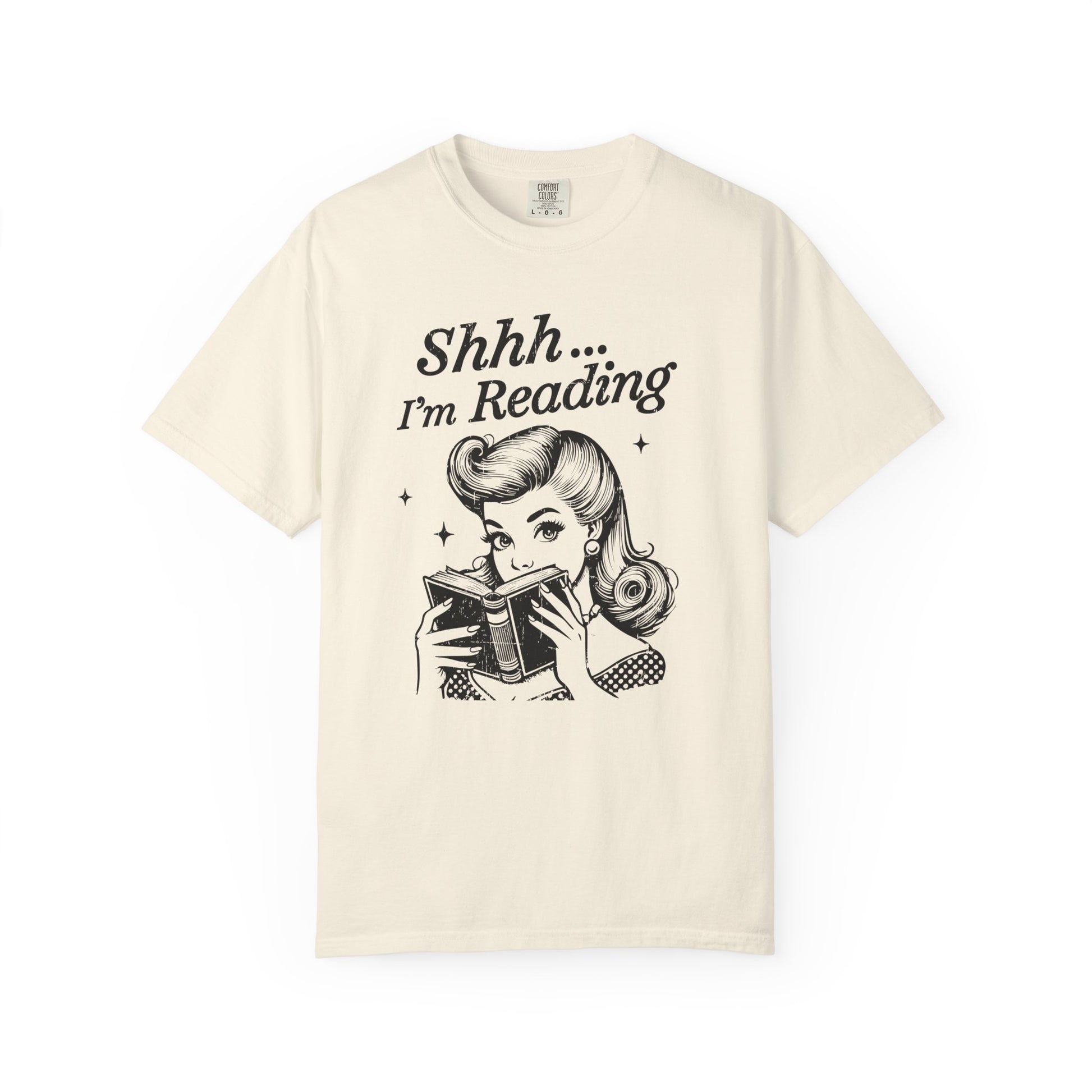 Shh I'm reading Comfort Colors® Unisex T-shirt, Book Lover Tee - PopCultureByDesign36