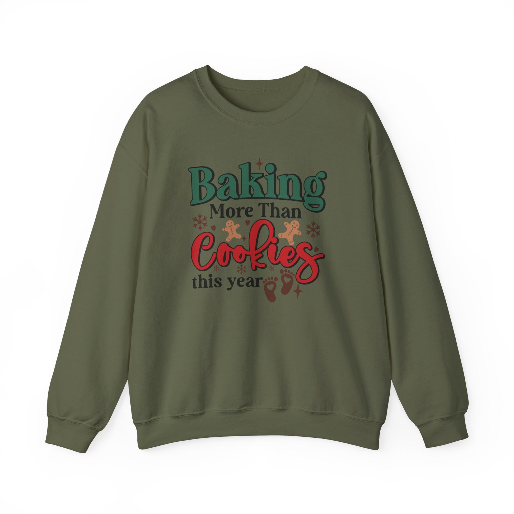Baking More Than Cookies This Year Sweatshirt, Pregnancy Reveal Sweatshirt - PopCultureByDesign36