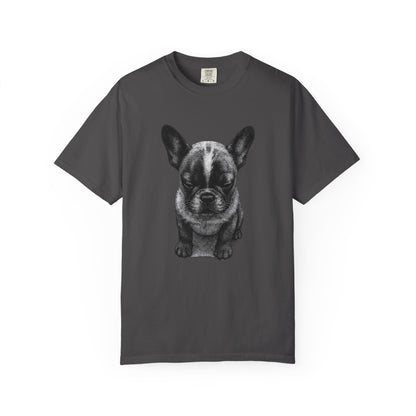 Sad French Bulldog Puppy Meme T-Shirt — Comfort Colors Style