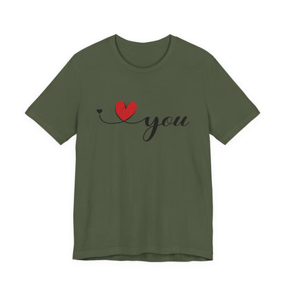 I Love You Shirt, Love Shirt, Valentines Day Shirt, I Love You Minimalist Shirt - PopCultureByDesign36