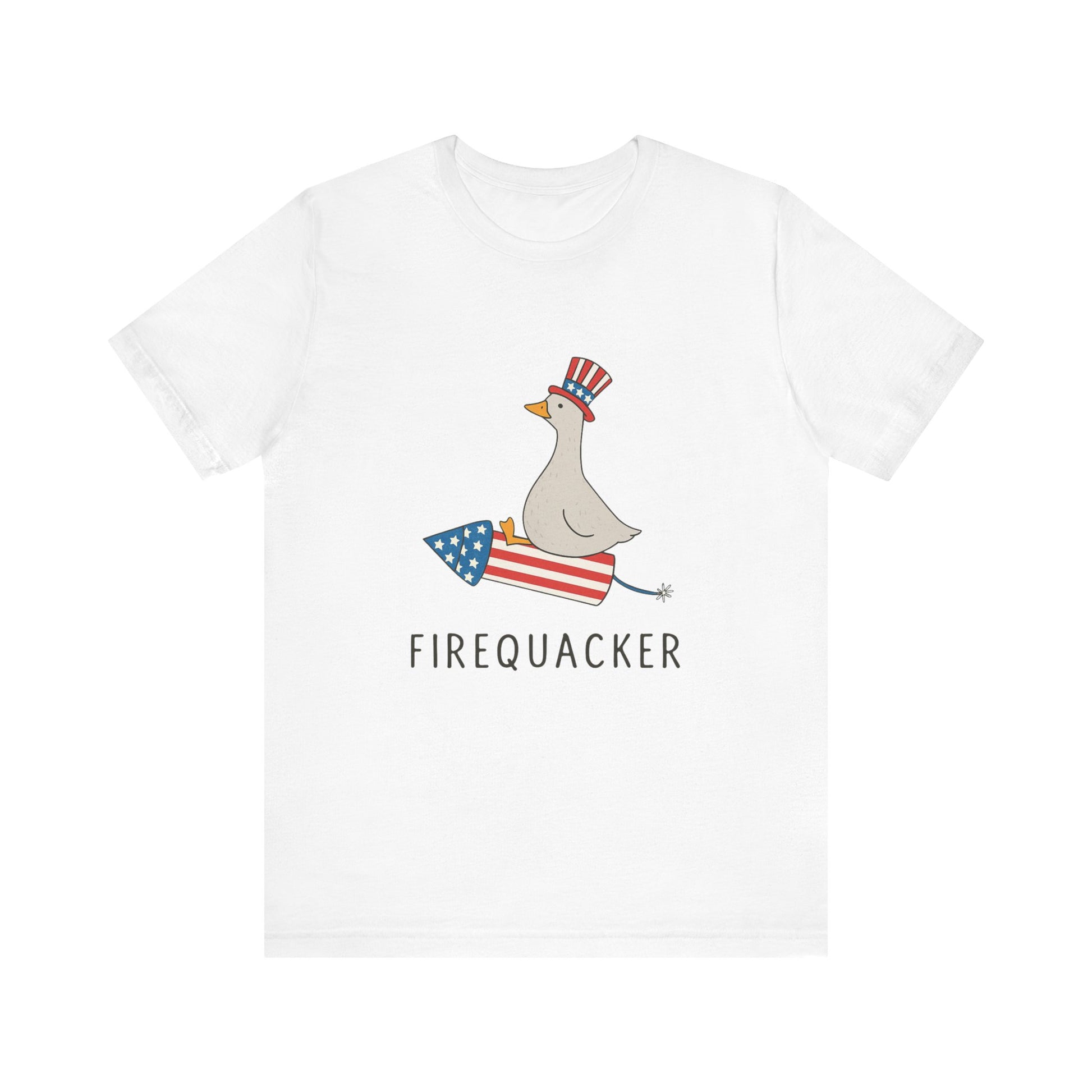 Firequacker Shirt, Funny Fourth Of July Shirt, Funny Goose Shirt - PopCultureByDesign36