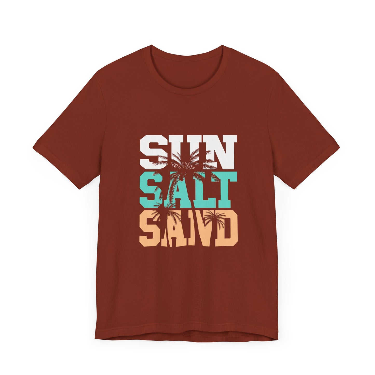 Sun Salt Sand Beach Shirt, Summer Ocean Vacation T-Shirt, Coastal Surf Lover Gift - PopCultureByDesign36