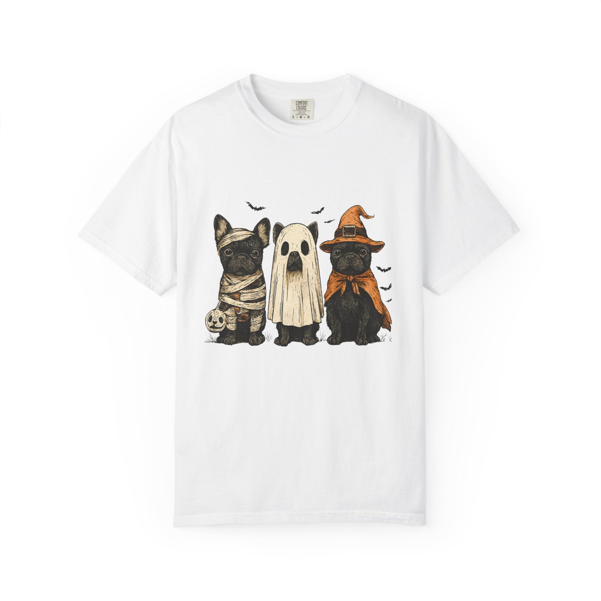 French Puppies Halloween T-shirt, Cute Frenchie Halloween, Dog Lover Shirt - PopCultureByDesign36