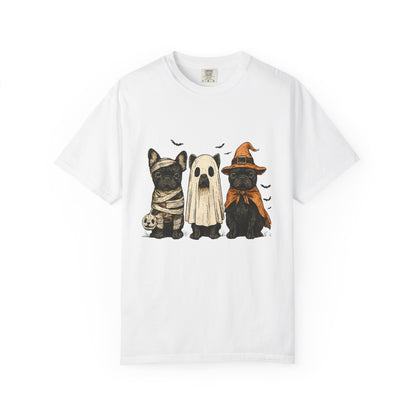 French Puppies Halloween T-shirt, Cute Frenchie Halloween, Dog Lover Shirt - PopCultureByDesign36