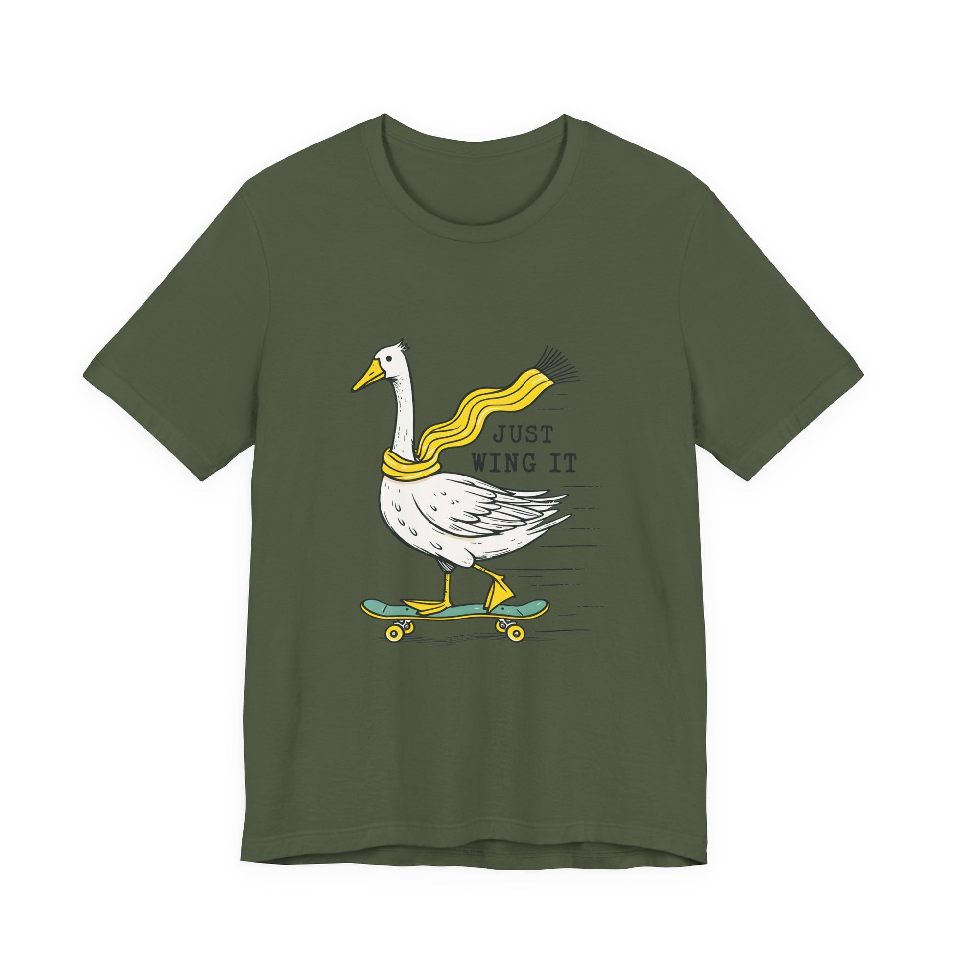 Pun Humor Bird Tee, Bird Lover Gift, Funny Bird Shirt, Skateboard Goose - PopCultureByDesign36