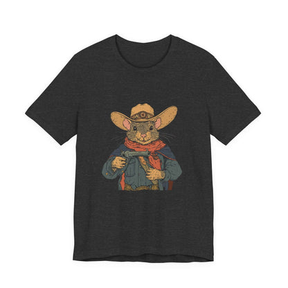 Funny Cowboy Mouse Shirt, Funny Rodent Shirt, Funny Mouse Shirt - PopCultureByDesign36