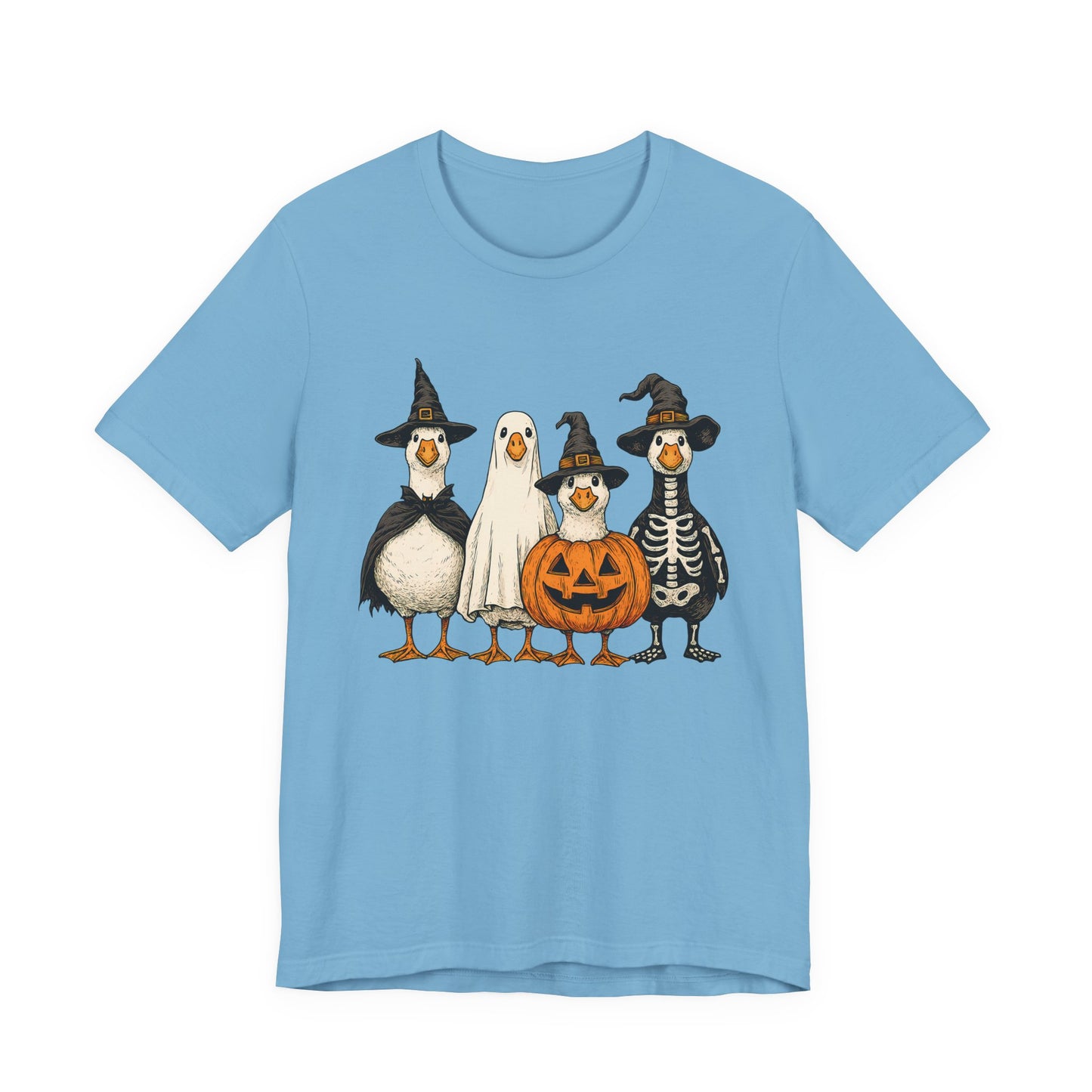 Duck Halloween Tee, Funny Halloween Duck Shirt, Quirky Bird Top - PopCultureByDesign36