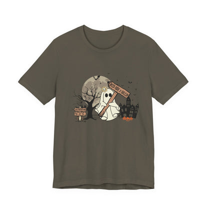 Funny Ghost Needing a Ride, Funny Ghost Shirt, Hitchhiking Ghost Shirt - PopCultureByDesign36