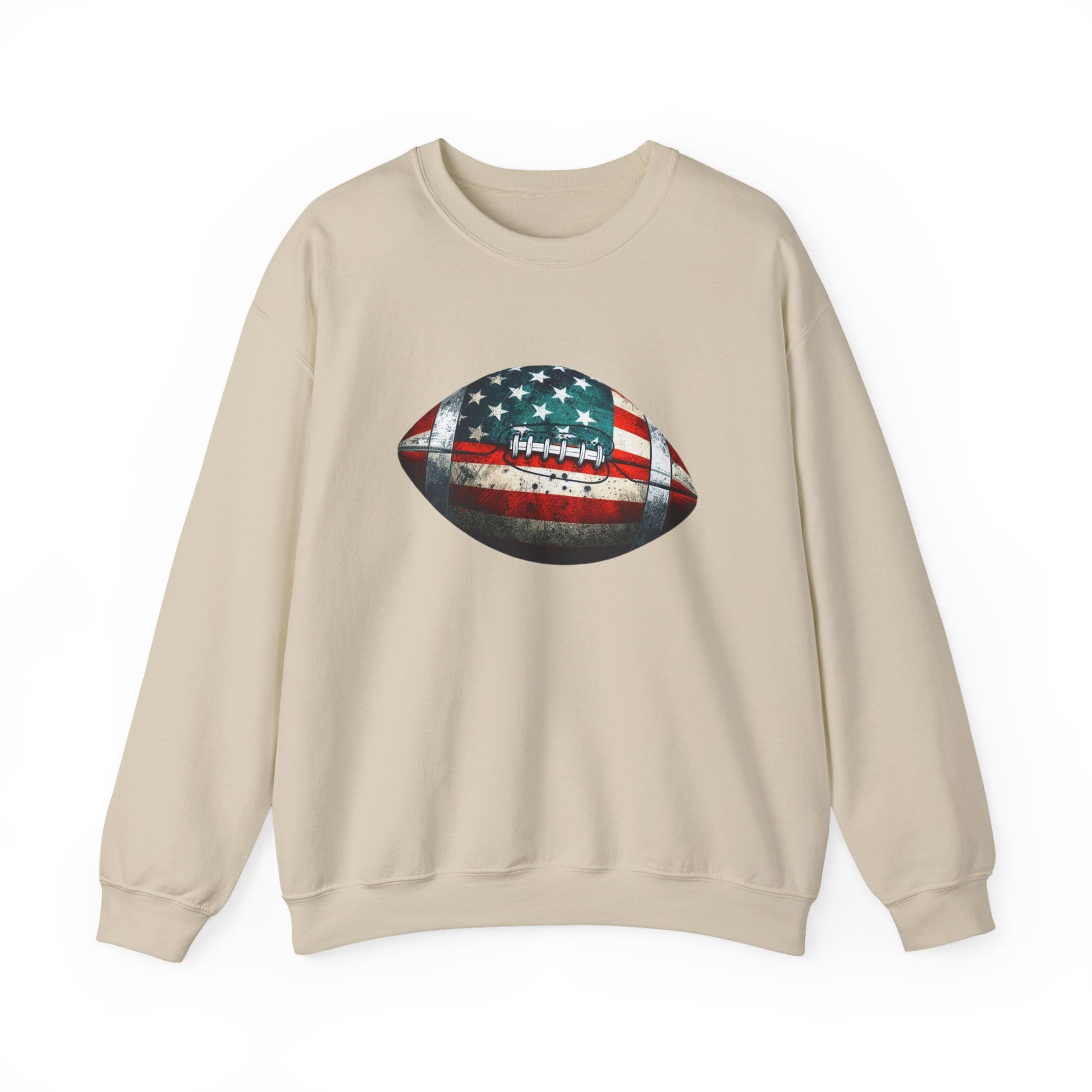 Patriotic Football Sweatshirt, Football Mom, Gameday Sweatshirt - PopCultureByDesign36