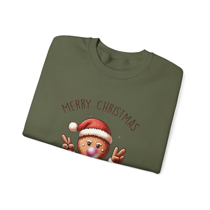 Funny Christmas Gingerbread Sweatshirt, Christmas Cookie Shirt, Christmas Santa - PopCultureByDesign36