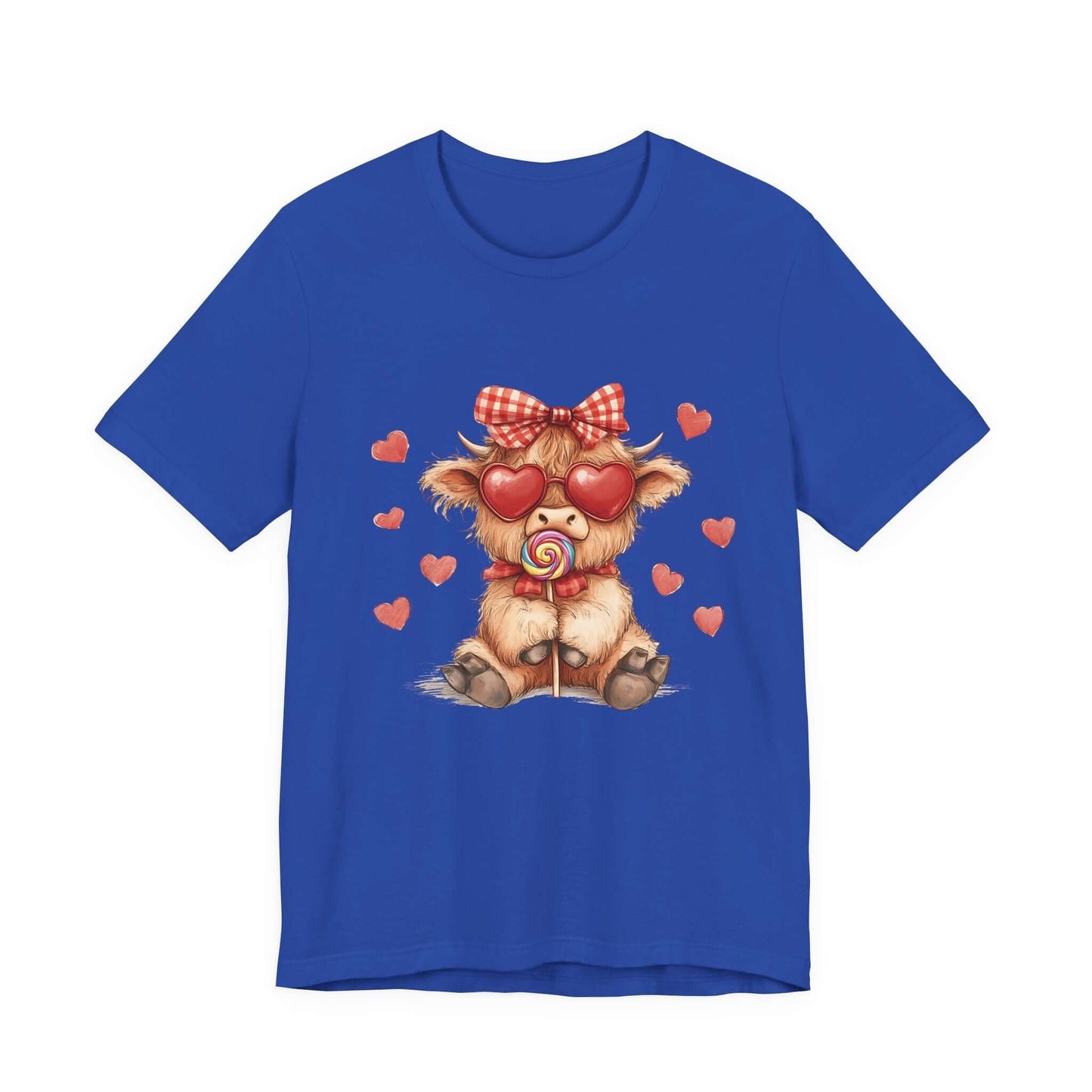 Valentines Highland Cow Shirt, Highland Cow Valentines Shirt, Cow Lover - PopCultureByDesign36
