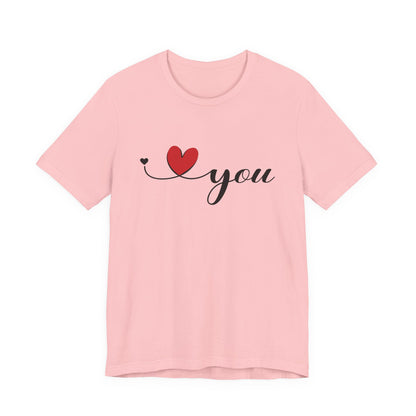 I Love You Shirt, Love Shirt, Valentines Day Shirt, I Love You Minimalist Shirt - PopCultureByDesign36