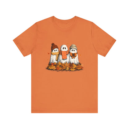 Cute Fall Ghosts Tee, Halloween T-Shirt, Ghost Graphic Tee - PopCultureByDesign36