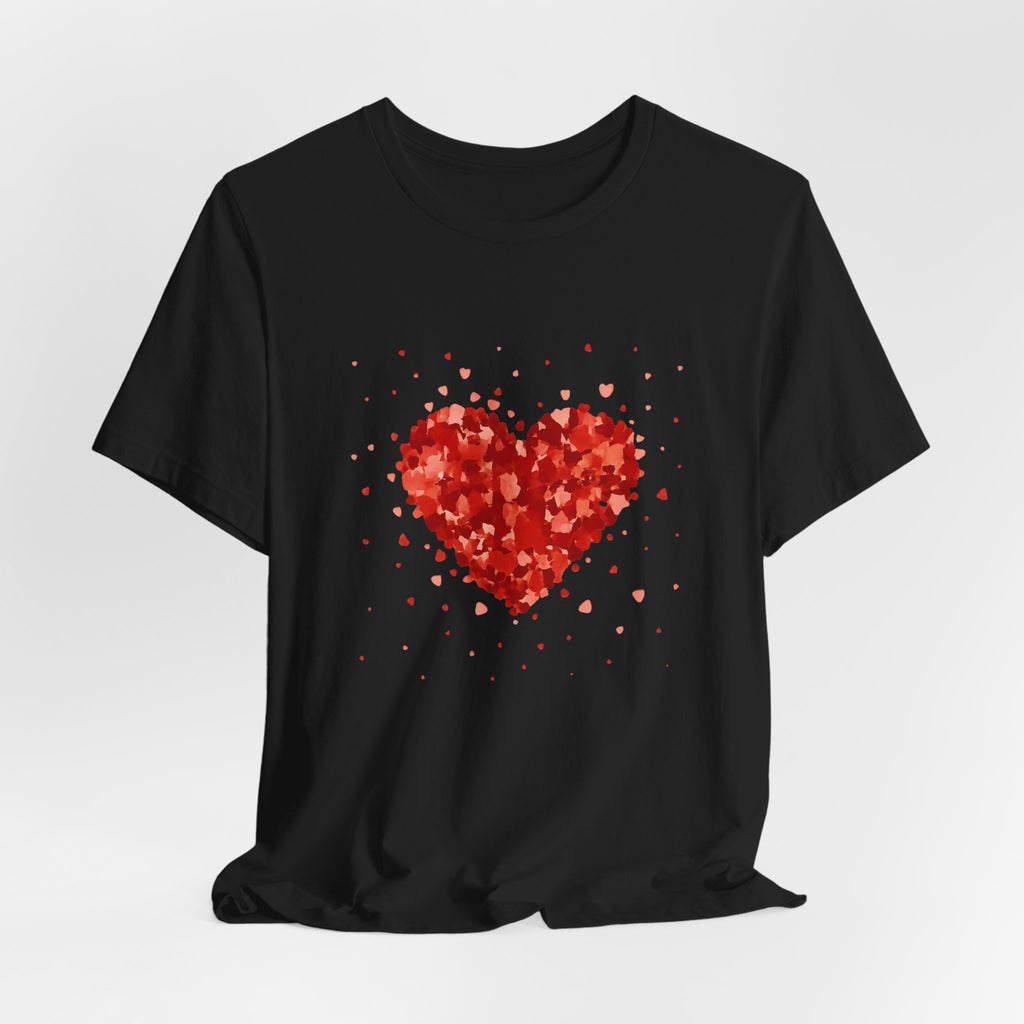 Valentine Watercolor Heart Tee — Love Graphic T-Shirt by PopCultureByDesign36