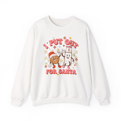 Put Out For Santa Sweatshirt, Funny Christmas Shirt, Funny Santa Sweatshirt - PopCultureByDesign36
