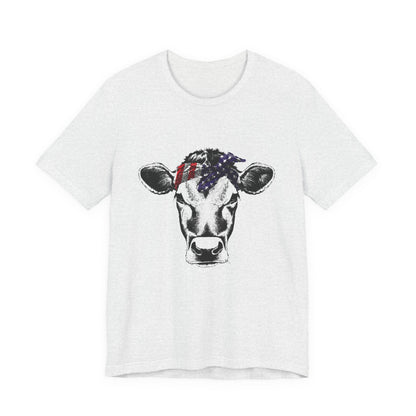 Highland Cow shirt, American Flag Shirt, Funny Cow Shirt, Independence Day - PopCultureByDesign36