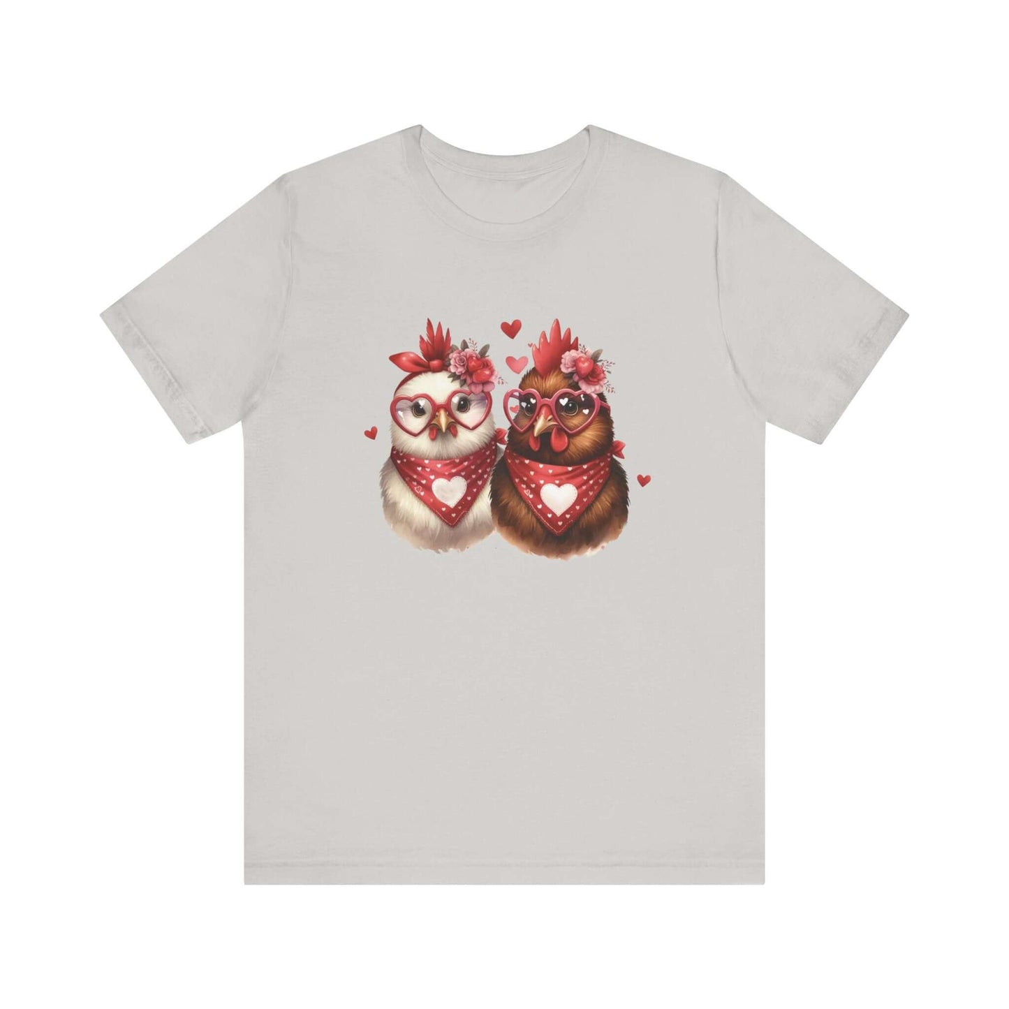 Valentines Day Farm Chickens Shirt, Valentine Farm Shirt, Chicken Shirt - PopCultureByDesign36