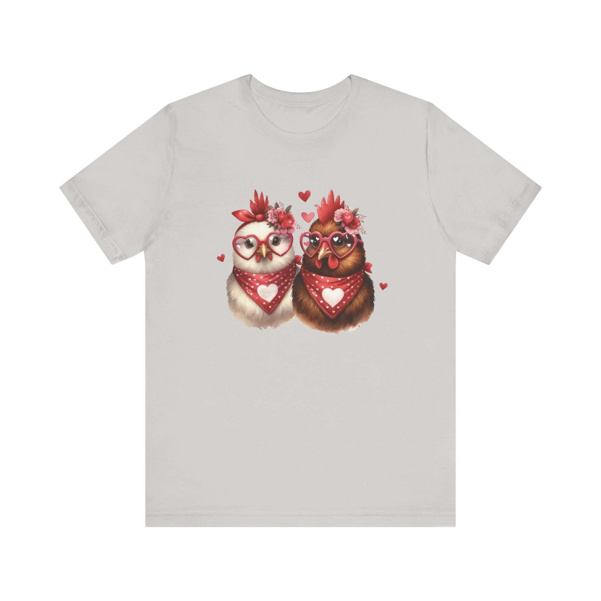 Valentines Day Farm Chickens Shirt, Valentine Farm Shirt, Chicken Shirt - PopCultureByDesign36