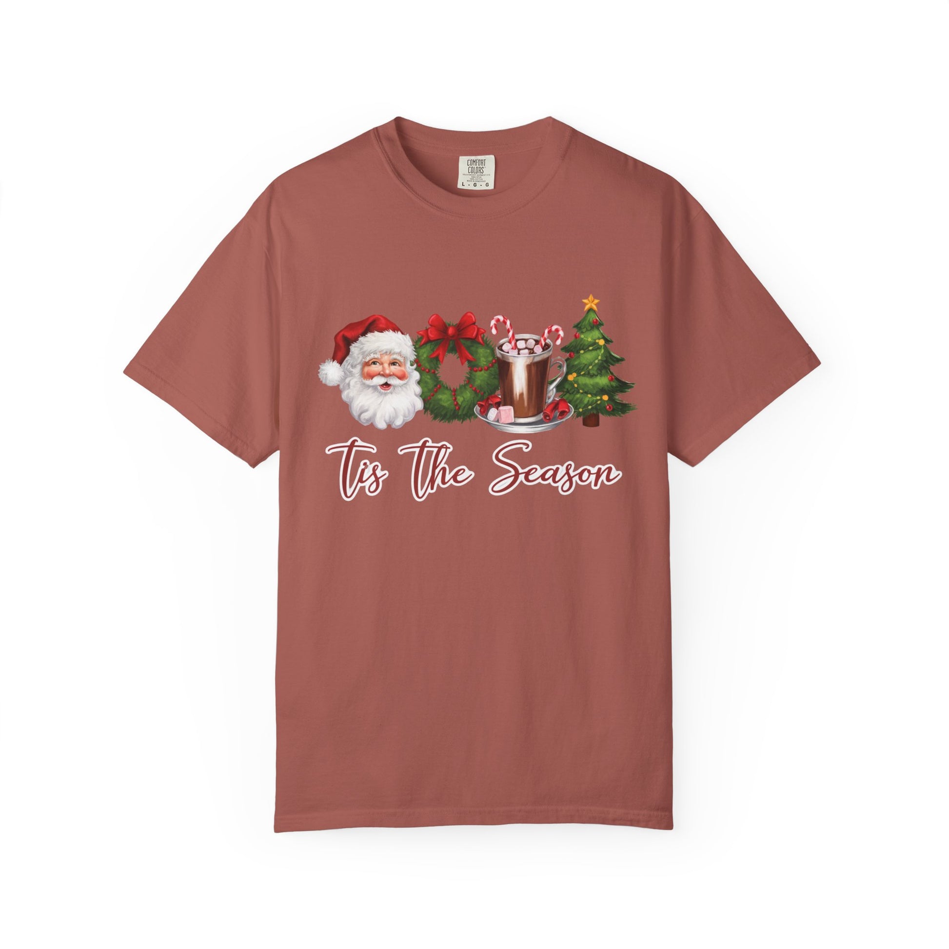 Comfort Colors® Retro Christmas, Tis the Season, Santa Claus Watercolor Christmas - PopCultureByDesign36