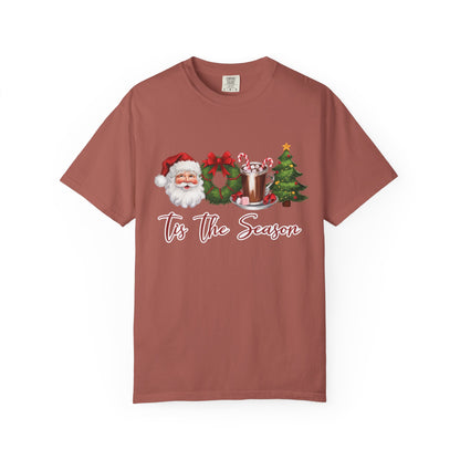 Comfort Colors® Retro Christmas, Tis the Season, Santa Claus Watercolor Christmas - PopCultureByDesign36