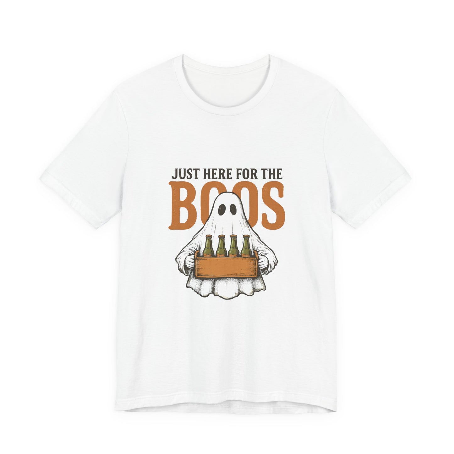 Halloween Shirt, I'm Just Here For The Boos Shirt, Halloween Ghost Shirt - PopCultureByDesign36
