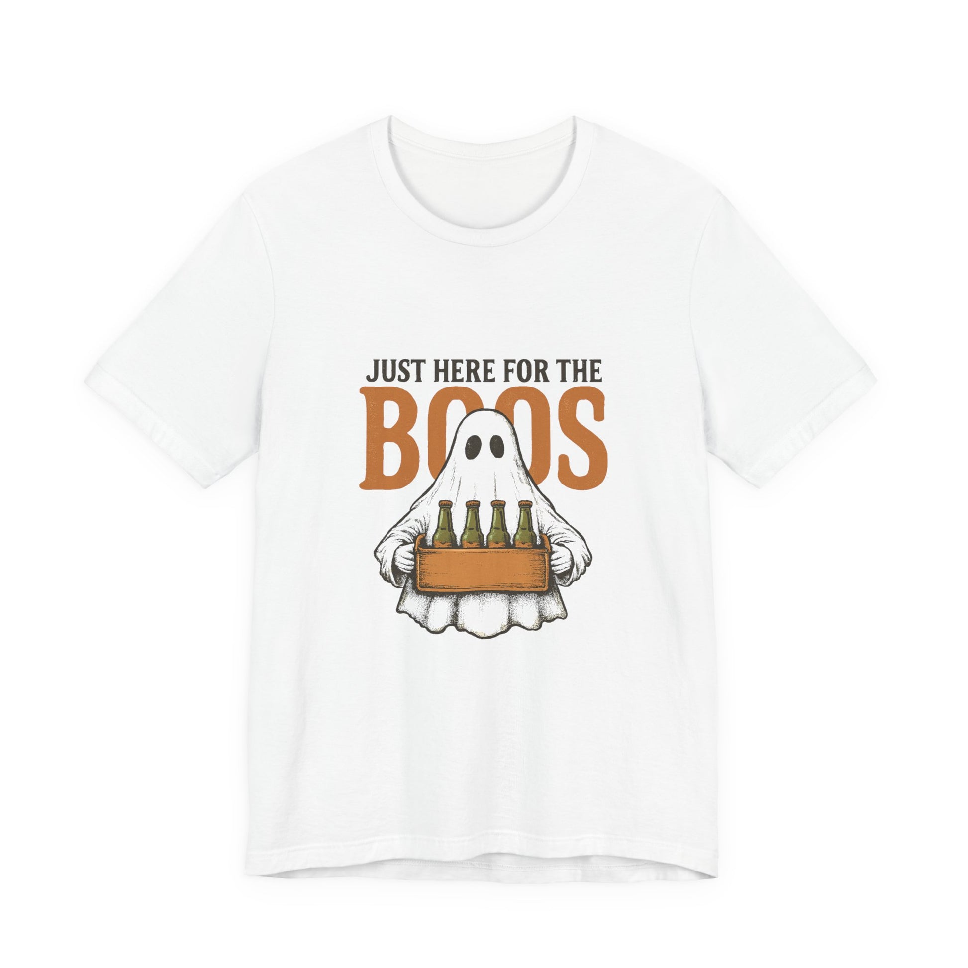 Halloween Shirt, I'm Just Here For The Boos Shirt, Halloween Ghost Shirt - PopCultureByDesign36