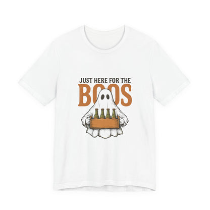 Halloween Shirt, I'm Just Here For The Boos Shirt, Halloween Ghost Shirt - PopCultureByDesign36
