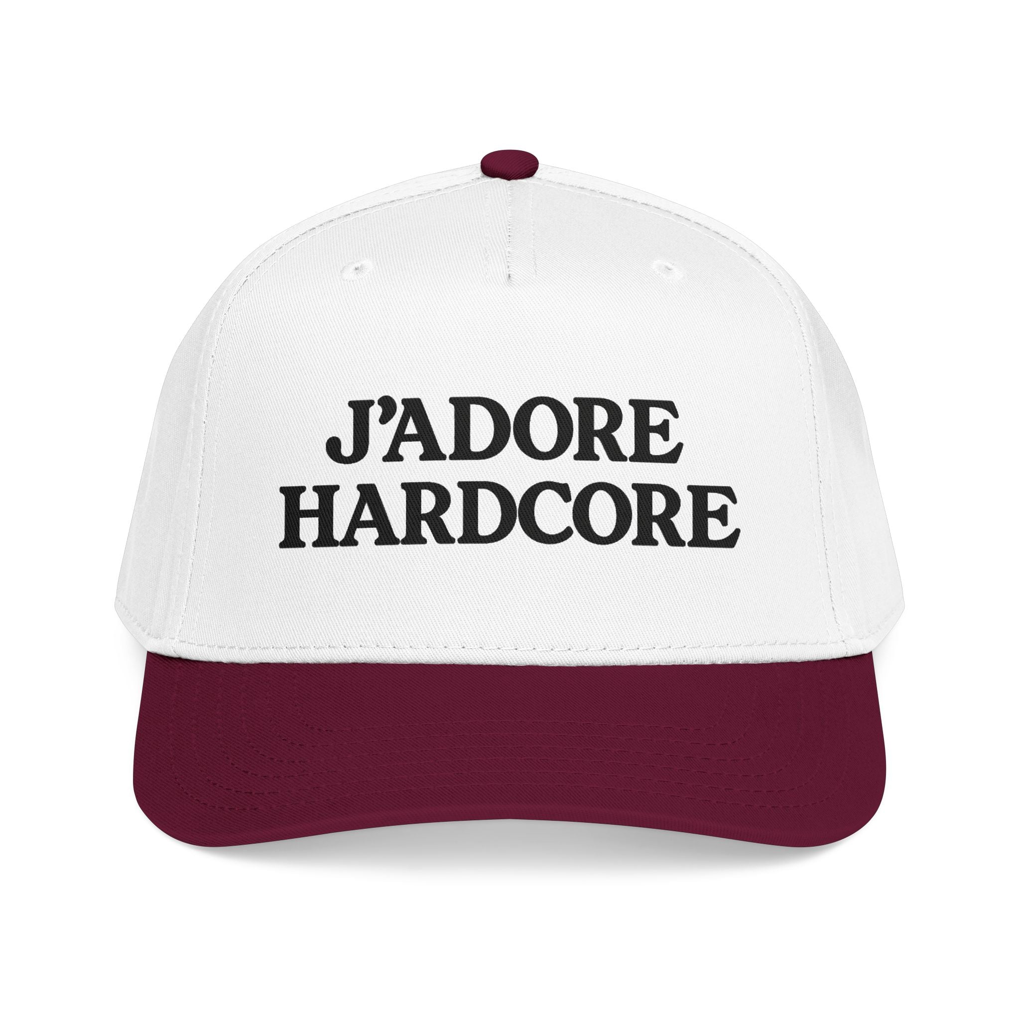 Jadore Hardcore Baseball Cap — Mid Profile by PopCultureByDesign36