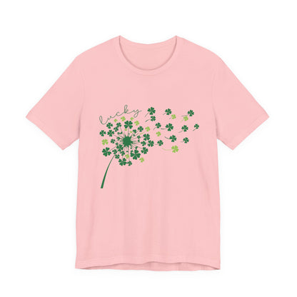 Lucky Shirt, St Patricks Day Shirt, Shamrock Heart T-Shirt - PopCultureByDesign36