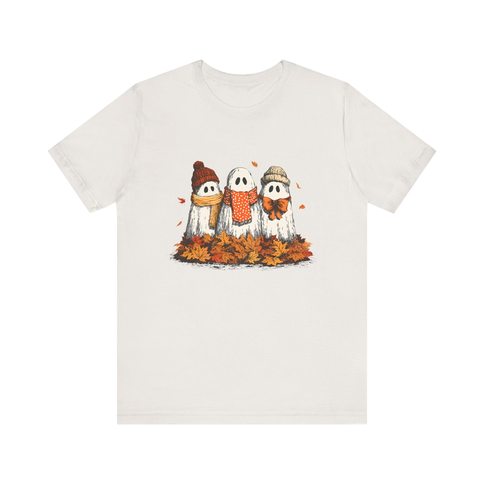 Cute Fall Ghosts Tee, Halloween T-Shirt, Ghost Graphic Tee - PopCultureByDesign36