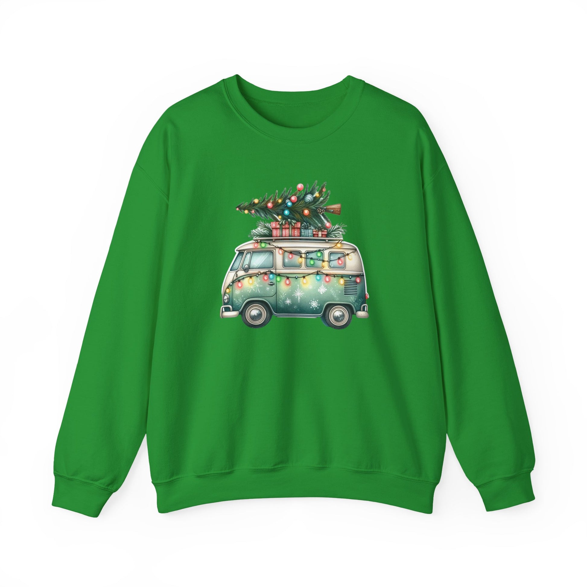 Jingle All The Way Sweatshirt, Christmas Family Sweater, Christmas Van Sweatshirt - PopCultureByDesign36