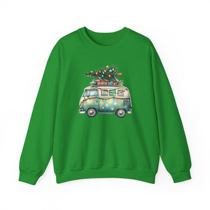 Jingle All The Way Sweatshirt, Christmas Family Sweater, Christmas Van Sweatshirt - PopCultureByDesign36