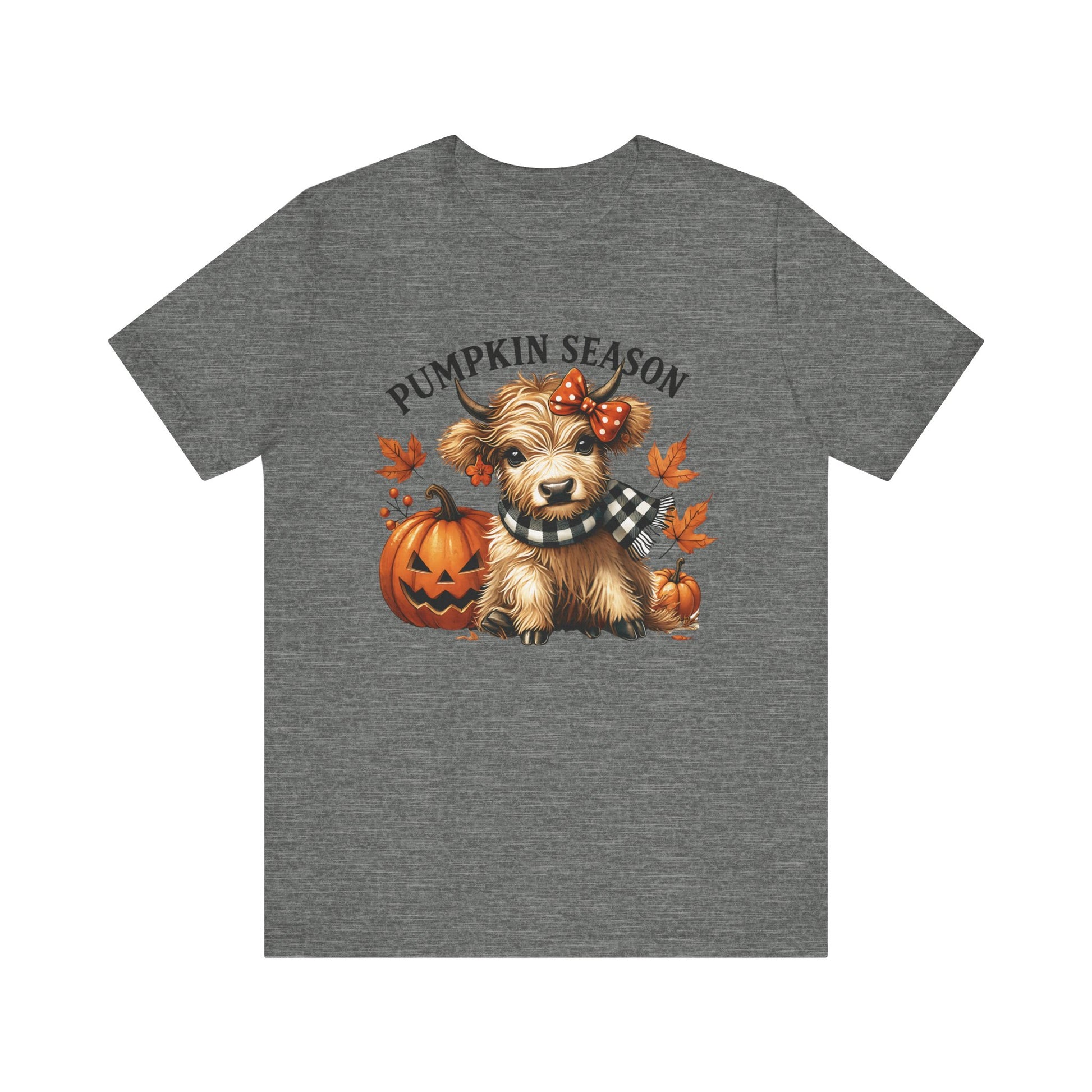 Pumpkin season, cute highland cow, baby cow shirt, Cute Cow shirt - PopCultureByDesign36