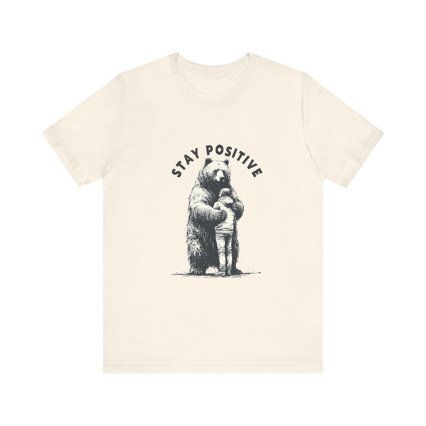 Stay Positive Bear Hug Shirt, Mental Health Shirt, Bear Hug Tee - PopCultureByDesign36