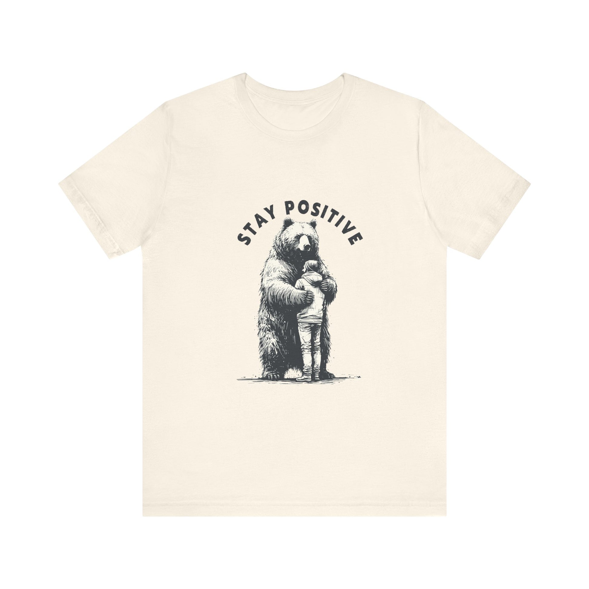Stay Positive Bear Hug Shirt, Mental Health Shirt, Bear Hug Tee - PopCultureByDesign36