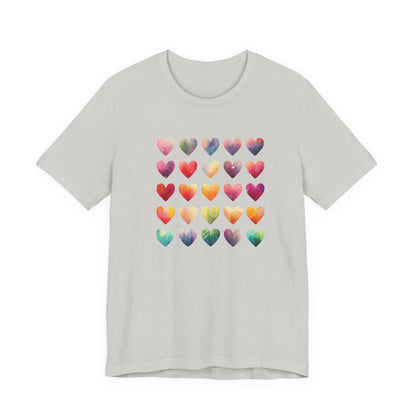 Bohemian Artsy Watercolor Shirt, Watercolor Tee, Watercolor Heart Tee - PopCultureByDesign36