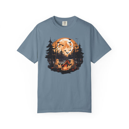 Cute Ghost Shirt, ghost reading Shirt, Cute campfire ghost - PopCultureByDesign36