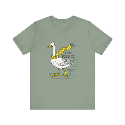 Pun Humor Bird Tee, Bird Lover Gift, Funny Bird Shirt, Skateboard Goose - PopCultureByDesign36
