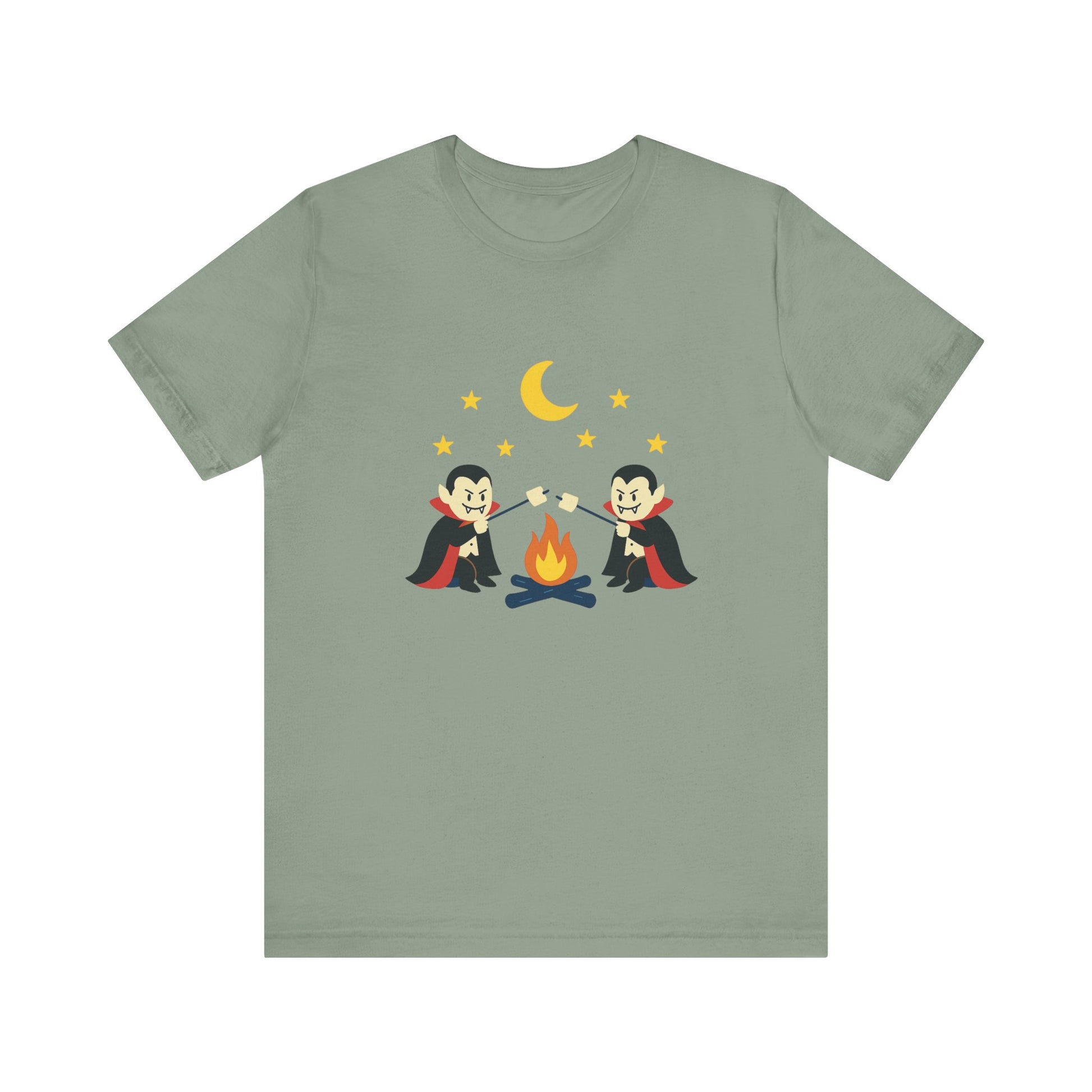 Camping Dracula Tee, Halloween Shirt, Spooky Camping Top - PopCultureByDesign36