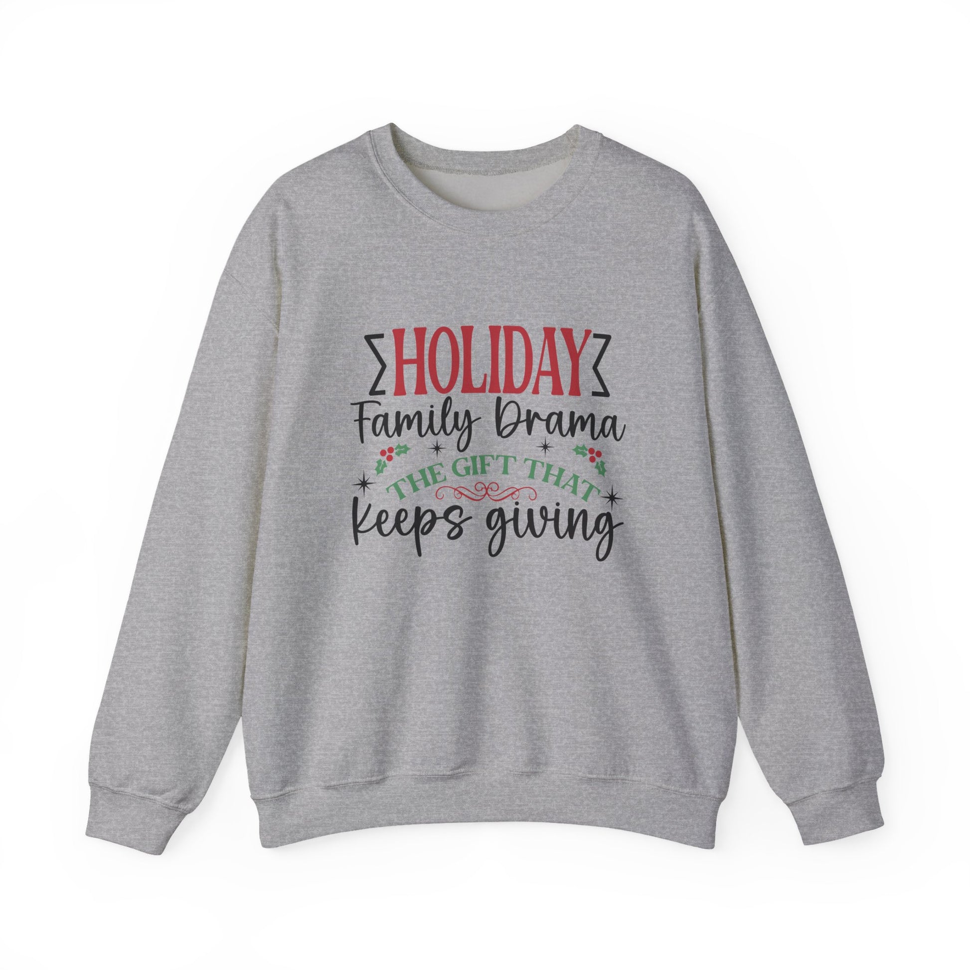 Holiday Family Drama The Gift That Keeps Giving Sweatshirt, Family Matching - PopCultureByDesign36