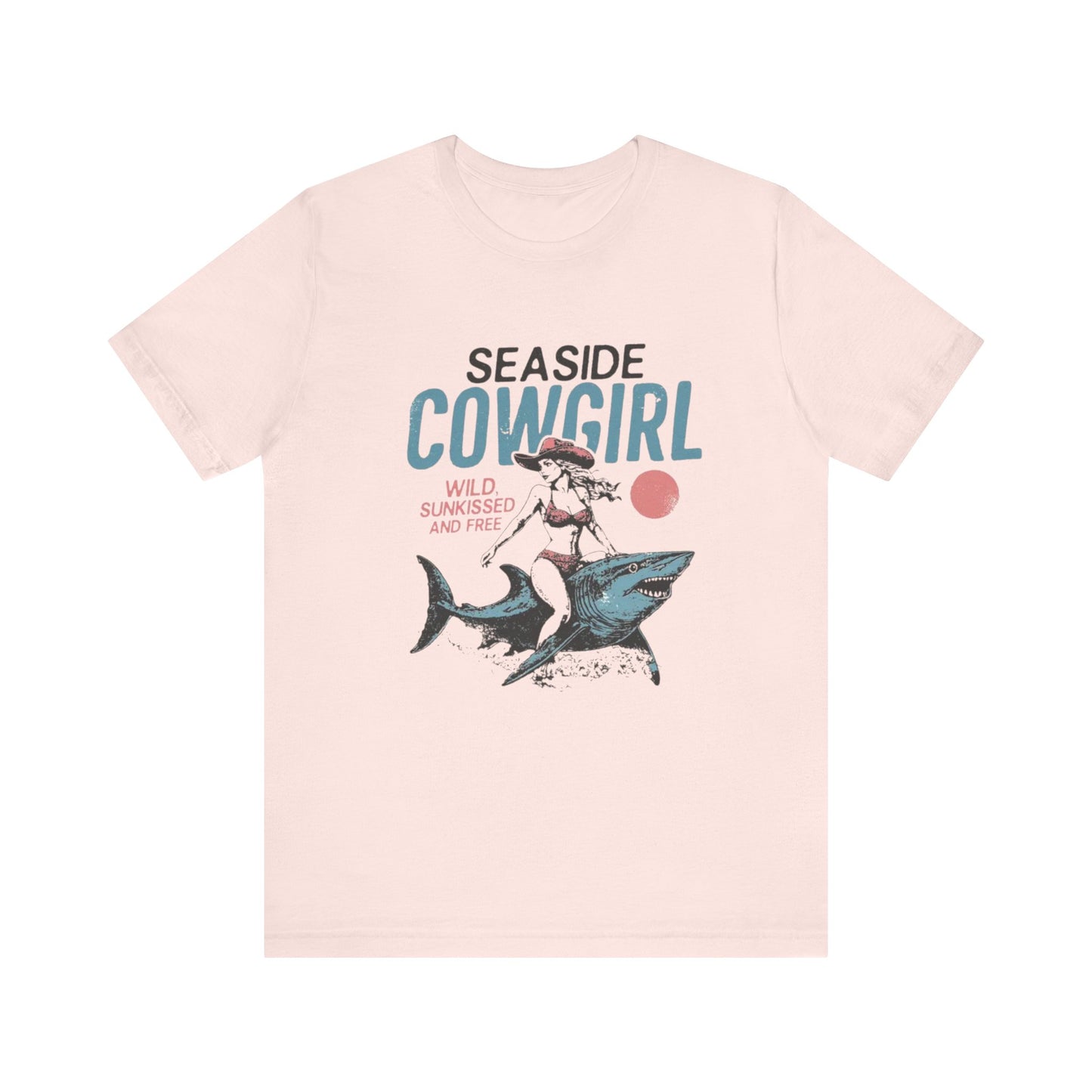 Seaside cowgirl retro summer Shirt, Western beach Shirt, Wild sunkissed Shirt - PopCultureByDesign36