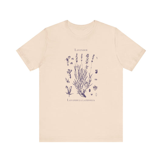 Retro Lavender Adult Shirt, Wildflowers Nature Shirt, Botanical Shirt - PopCultureByDesign36