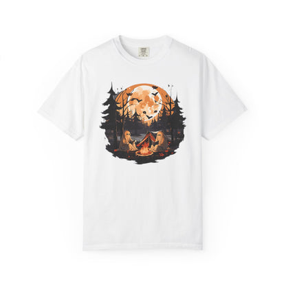 Cute Ghost Shirt, ghost reading Shirt, Cute campfire ghost - PopCultureByDesign36