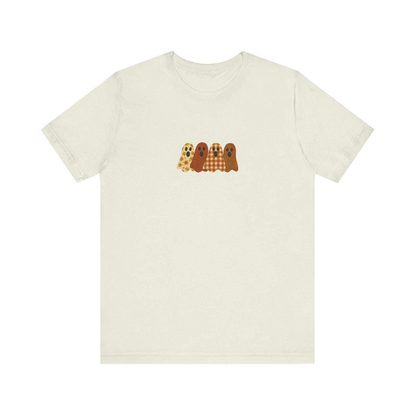 Funny Ghost Patchwork Shirt, Cute Ghost Shirt, Funny Ghost Shirt, Boho Ghost Shirt - PopCultureByDesign36