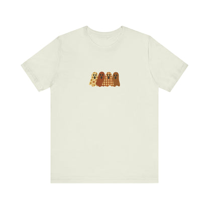 Funny Ghost Patchwork Shirt, Cute Ghost Shirt, Funny Ghost Shirt, Boho Ghost Shirt - PopCultureByDesign36