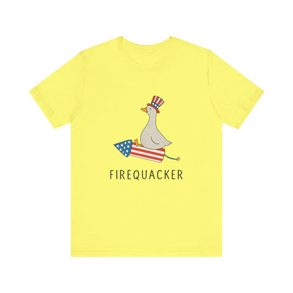 Firequacker Shirt, Funny Fourth Of July Shirt, Funny Goose Shirt - PopCultureByDesign36